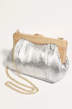 AD Mira Metallic Clutch SILVER