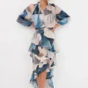AD Peta Printed Frilled Skirt