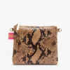 ARLINGTON MILNE Alexis Crossbody CARAMEL PYTHON