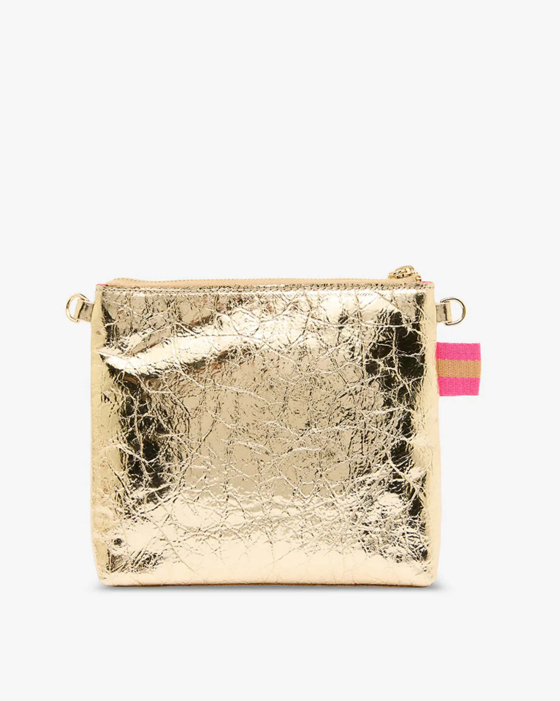 ARLINGTON MILNE Alexis Crossbody GOLD CRINKLE