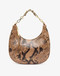 ARLINGTON MILNE Estella Bag CARAMEL PYTHON