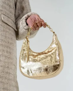 ARLINGTON MILNE Estella Bag GOLD CRINKLE