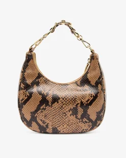 ARLINGTON MILNE Estella Bag CARAMEL PYTHON
