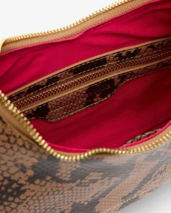 ARLINGTON MILNE Estella Bag CARAMEL PYTHON