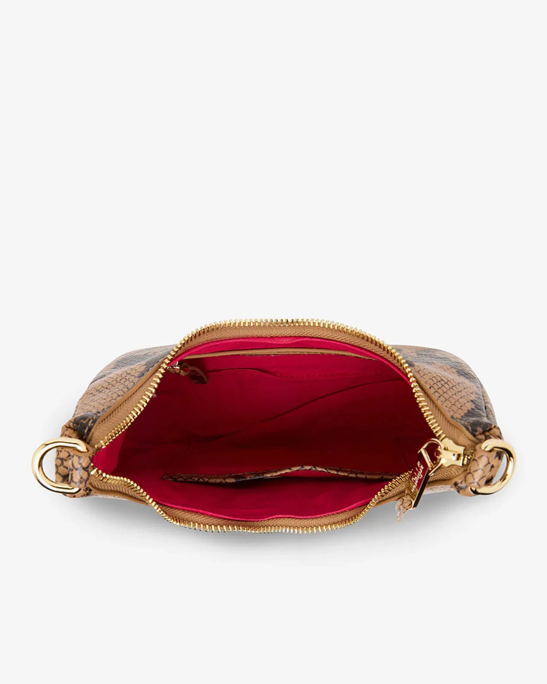 ARLINGTON MILNE Estella Bag CARAMEL PYTHON
