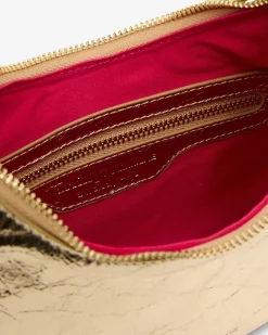 ARLINGTON MILNE Estella Bag GOLD CRINKLE