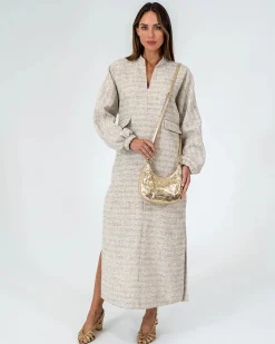 ARLINGTON MILNE Estella Bag GOLD CRINKLE
