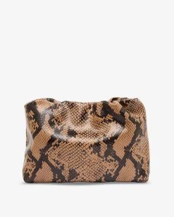 ARLINGTON MILNE Martha Bag CARAMEL PYTHON