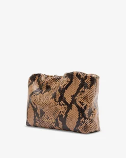 ARLINGTON MILNE Martha Bag CARAMEL PYTHON