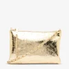 ARLINGTON MILNE Molly Crossbody Bag GOLD CRINKLE