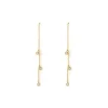 Arms of Eve Comet Threader Earrings GOLD