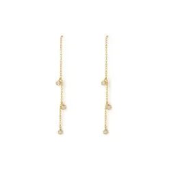 Arms of Eve Comet Threader Earrings GOLD