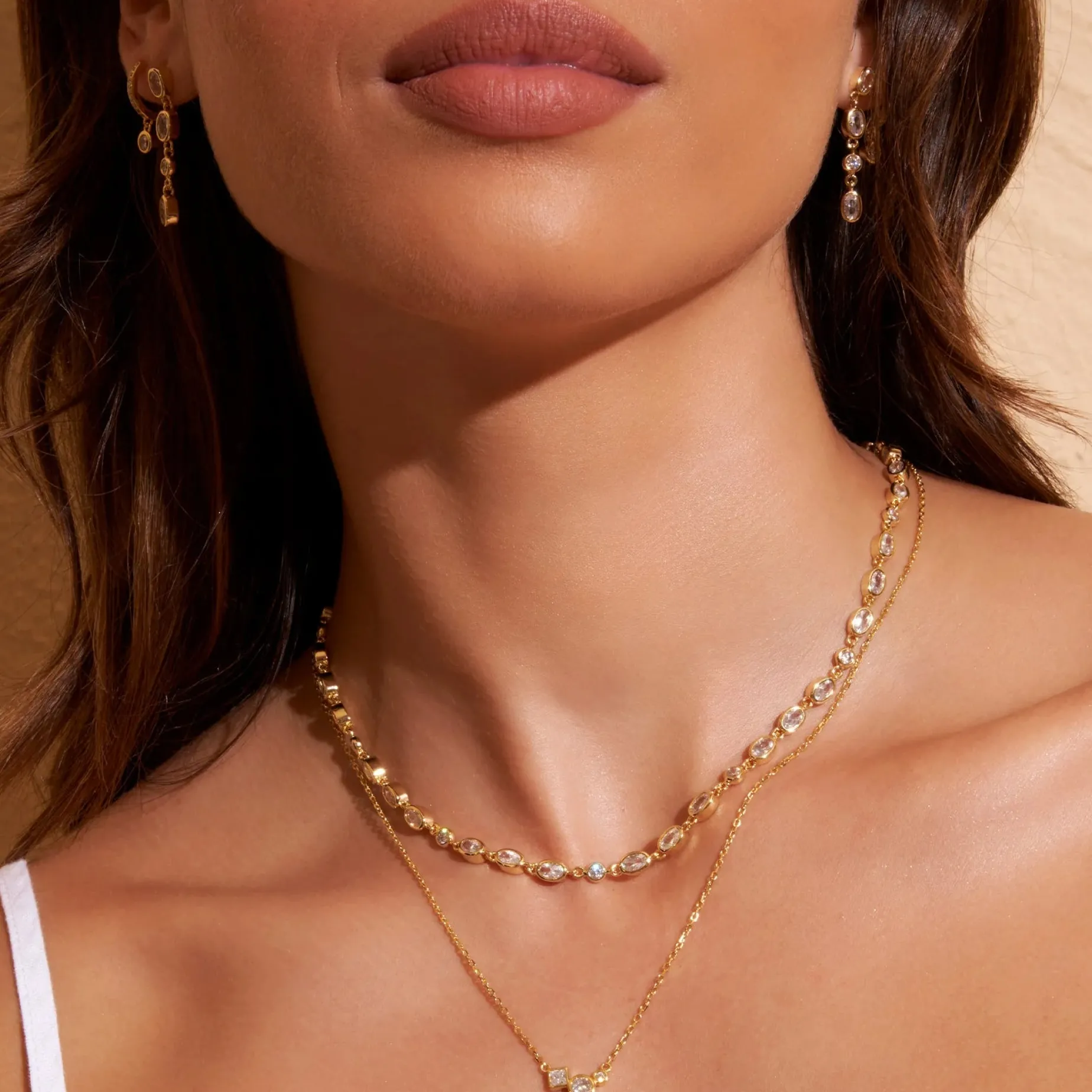 Arms of Eve Isadora Earrings Stone GOLD
