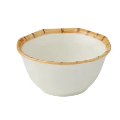 Bamboo Ceramic Bowl WHITE