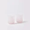 B&N23 Glass Tumblers Set 2 DOTS PINK