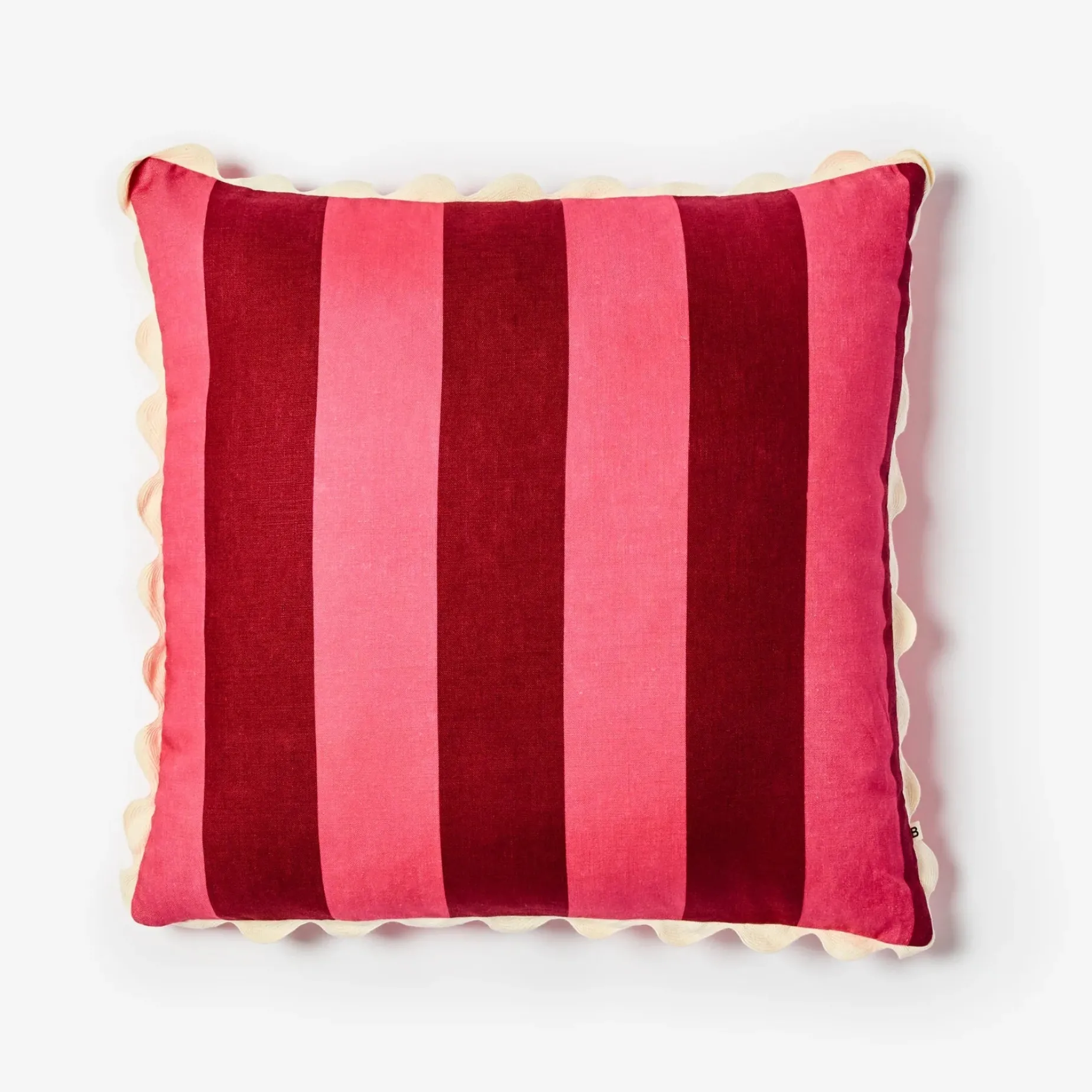 BONNIE & NEIL Big Stripe Cushion 60cm CERISE