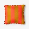 BONNIE & NEIL Big Stripe Cushion 50cm ORANGE
