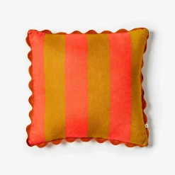BONNIE & NEIL Big Stripe Cushion 50cm ORANGE