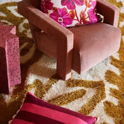 BONNIE & NEIL Big Stripe Cushion 60cm CERISE