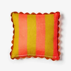 BONNIE & NEIL Big Stripe Cushion 50cm ORANGE