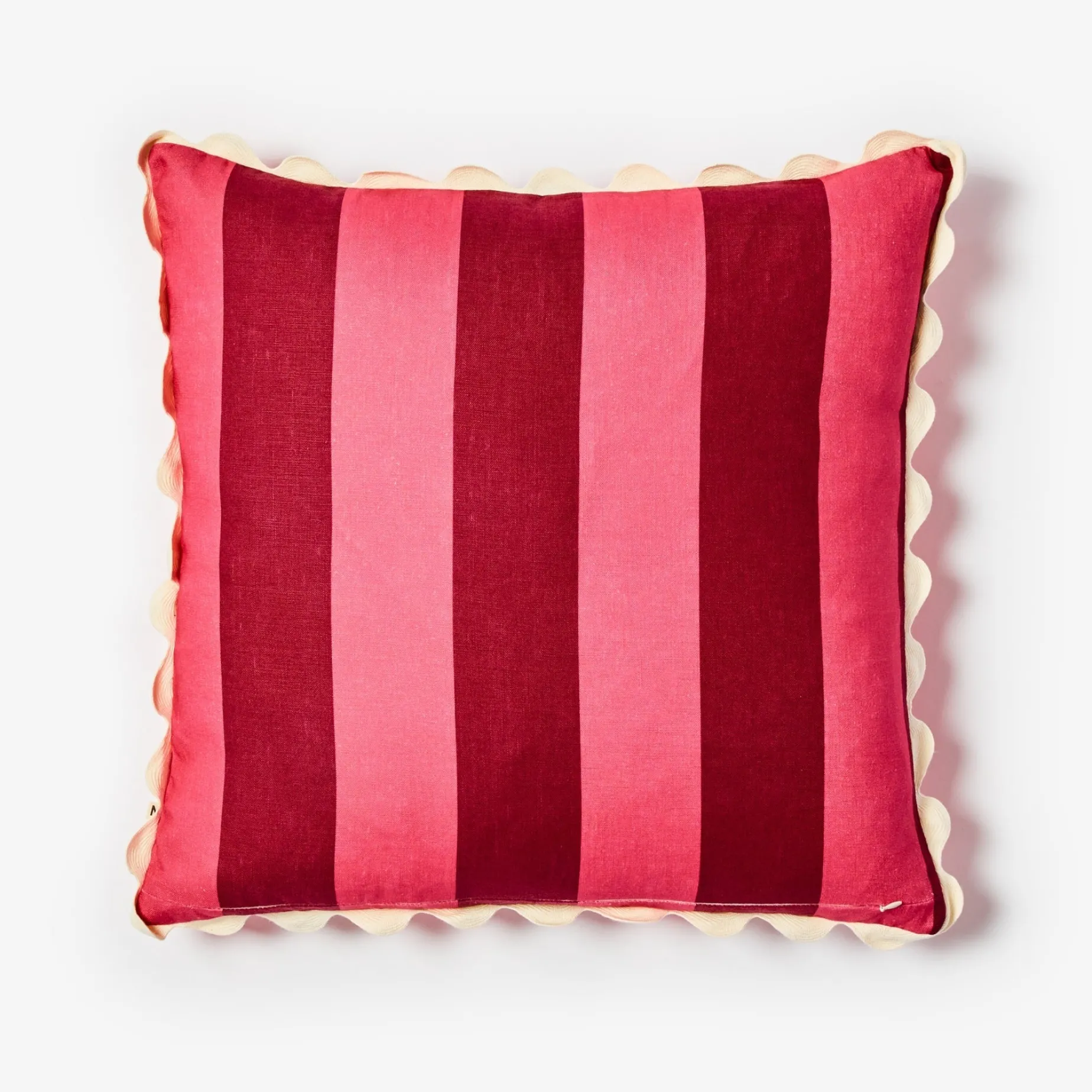 BONNIE & NEIL Big Stripe Cushion 60cm CERISE