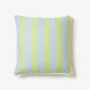 BONNIE & NEIL Bold Stripe Cushion 50cm BLUE LIME