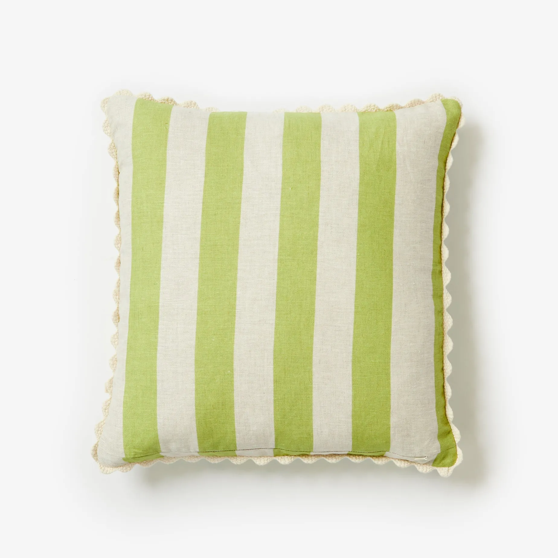 BONNIE & NEIL Bold Stripe Cushion 50cm BLUE LIME