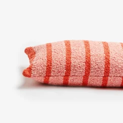 BONNIE & NEIL Boucle Thin Stripe Cushion 60 x 40 PINK