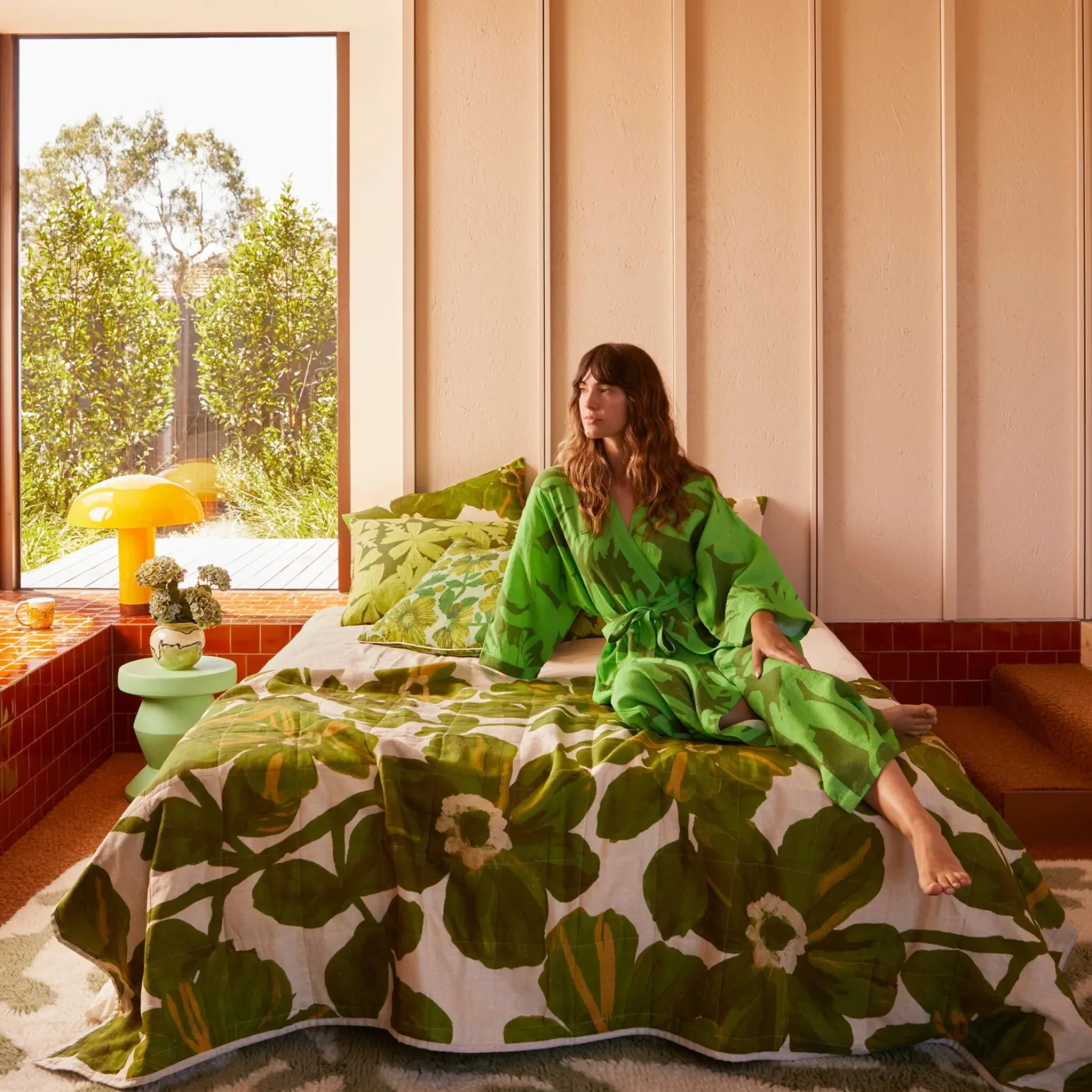 BONNIE & NEIL Carmine Robe GREEN