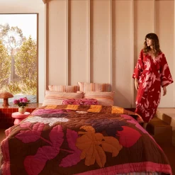 BONNIE & NEIL Carmine Robe BURGUNDY