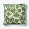 Bonnie & Neil Flannel Flower Cushion 60cm KHAKI