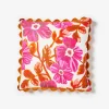 BONNIE & NEIL Floral Cushion 50cm ROSETTA PINK