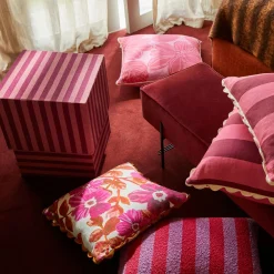 BONNIE & NEIL Floral Cushion 50cm ROSETTA PINK