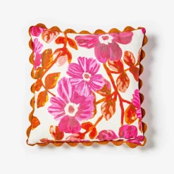 BONNIE & NEIL Floral Cushion 50cm ROSETTA PINK
