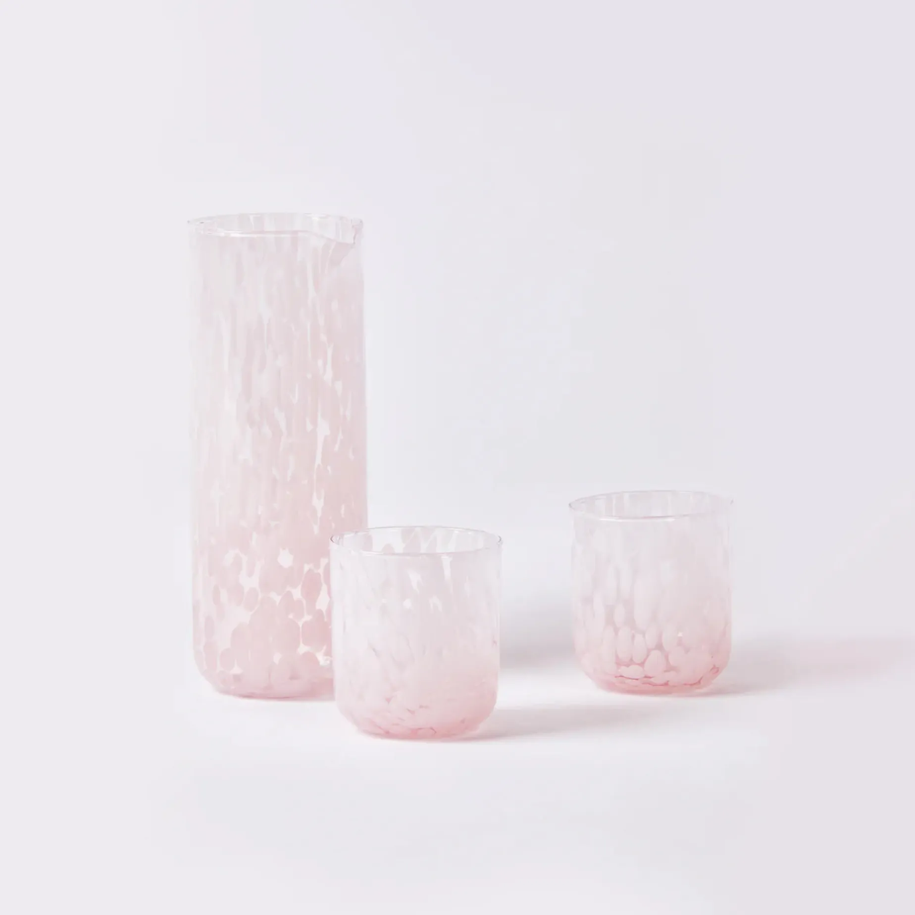 BONNIE & NEIL Glass Carafe Dots PINK