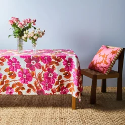 BONNIE & NEIL Medium Tablecloth ROSETTA PINK 250cm x 145cm