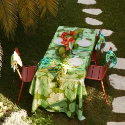BONNIE & NEIL Medium Tablecloth MARGOT GREEN 250cm x 145cm