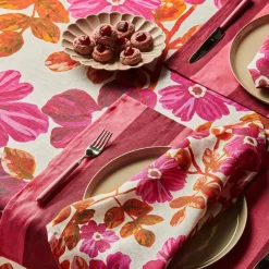 BONNIE & NEIL Medium Tablecloth ROSETTA PINK 250cm x 145cm