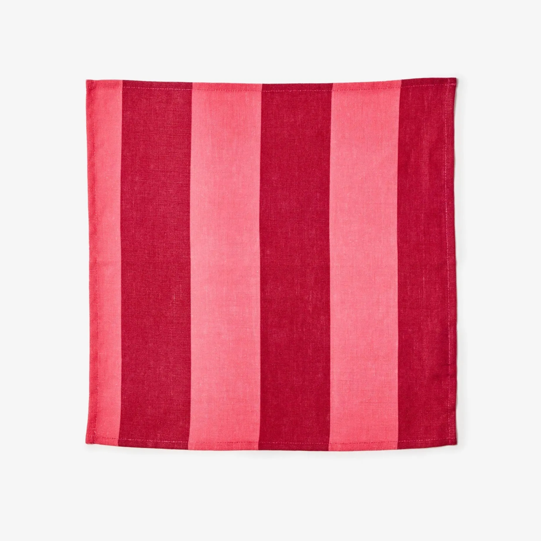 BONNIE & NEIL Napkins Set 4 BIG STRIPE CERISE