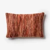 Bonnie & Neil Wool Marle Cushion 40x60cm RUST