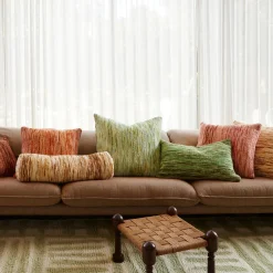Bonnie & Neil Wool Marle Cushion 60cm SAGE