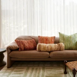 Bonnie & Neil Wool Marle Cushion 40x60cm RUST
