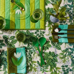 BONNIE & NIEL Watercolour Coupes SET 2 GREEN