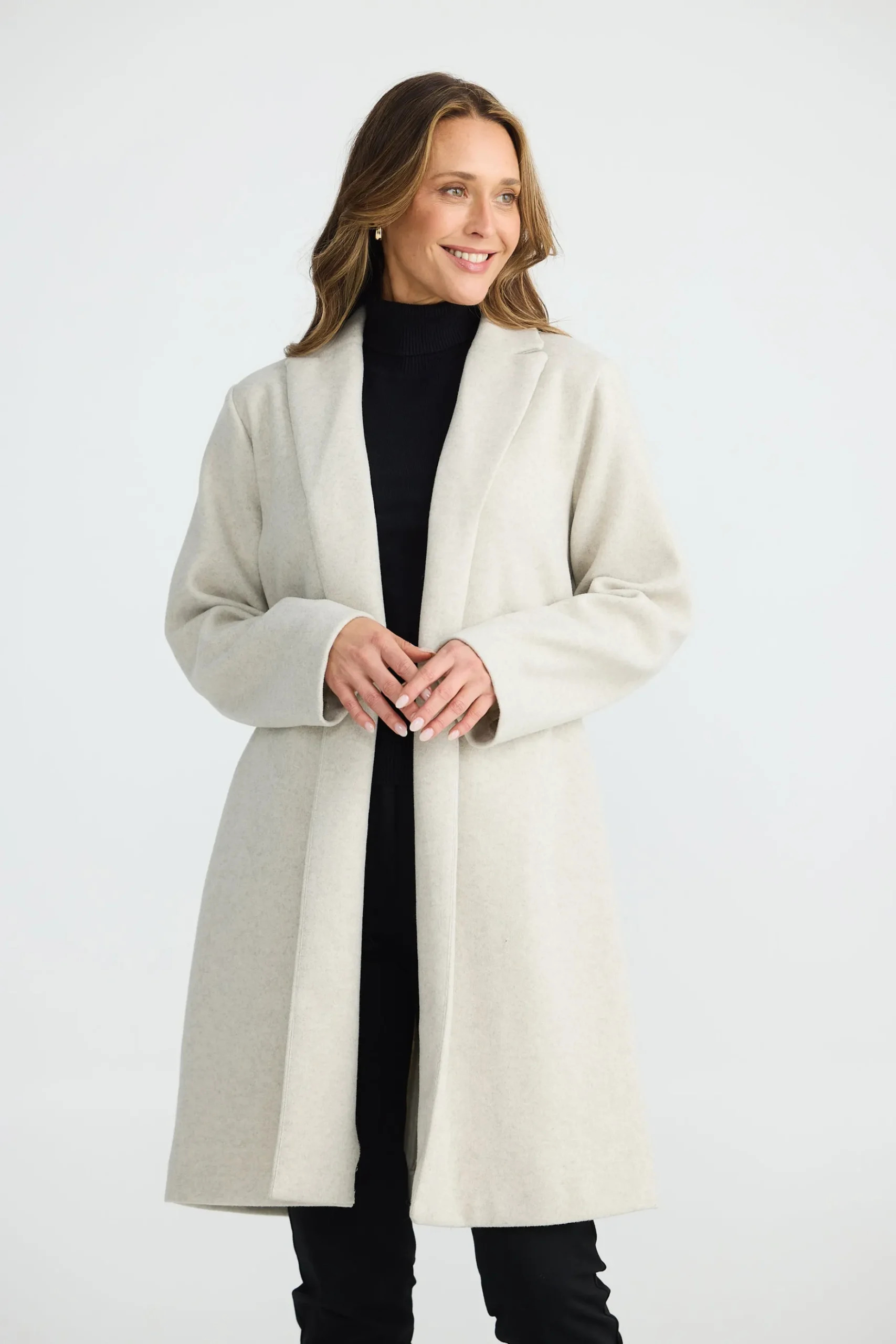 BRAVE & TRUE Bella Coat OAT MARLE