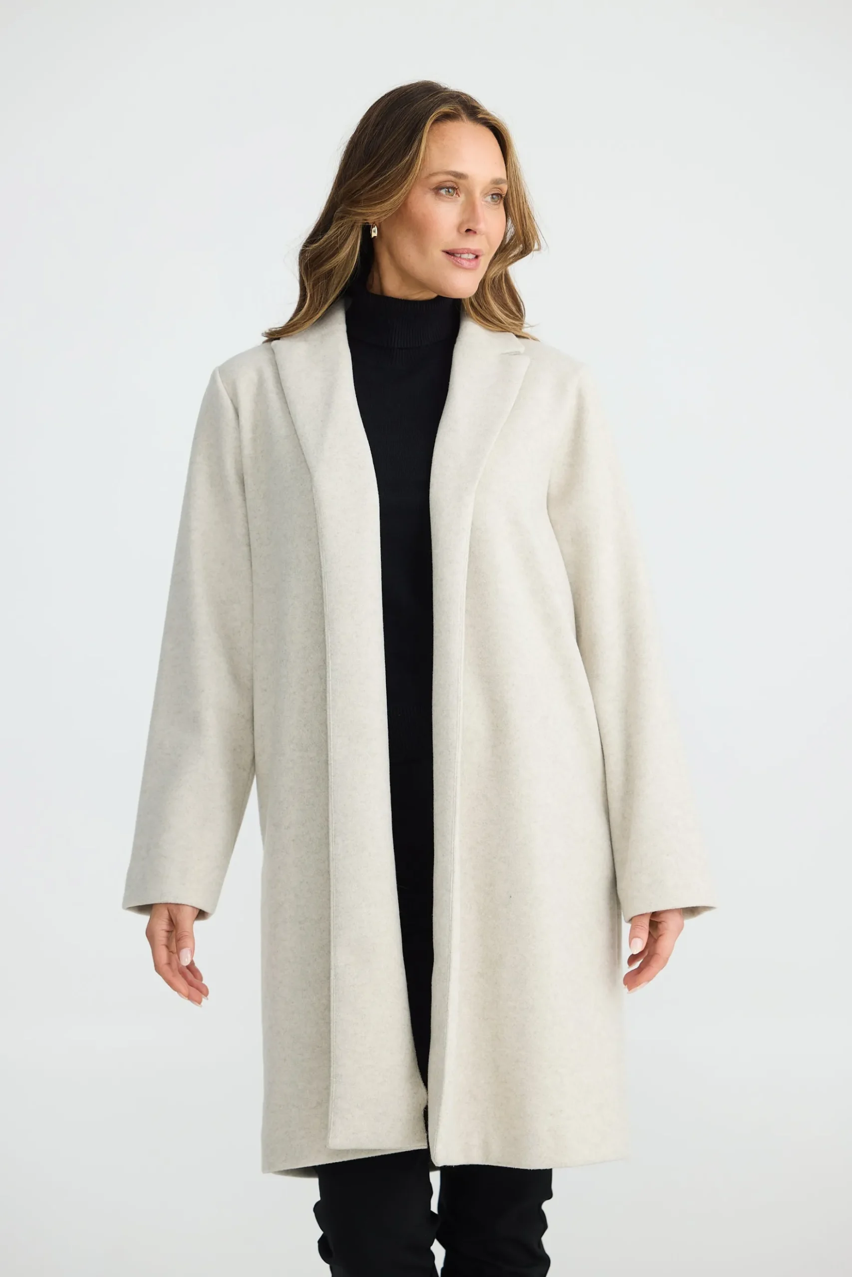 BRAVE & TRUE Bella Coat OAT MARLE