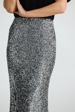 BRAVE & TRUE Ritz Skirt SILVER