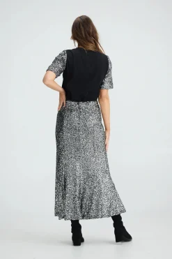 BRAVE & TRUE Ritz Skirt SILVER