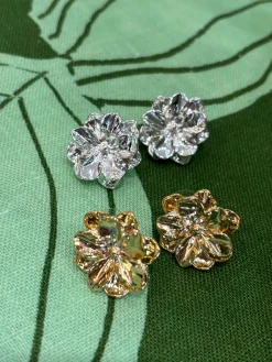 Camellia Earrings SILVER