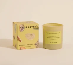 CELIA LOVES 80hr Candle SEA SALT + COCO LIME