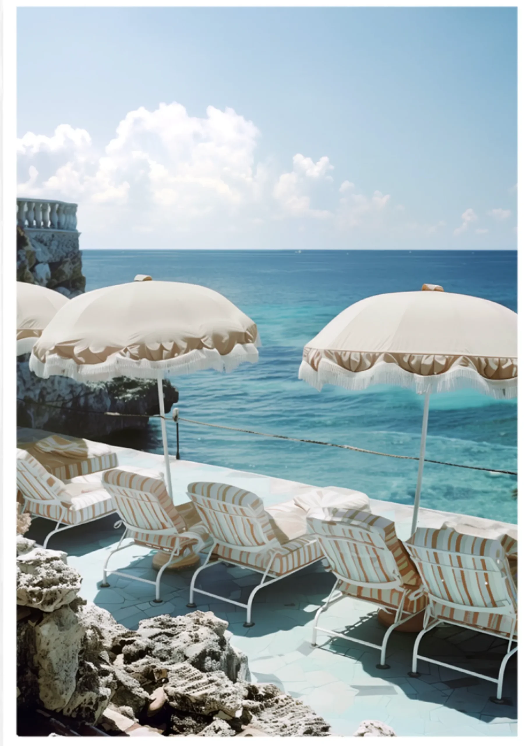Cooper Black White Frame "BAHAMAS"